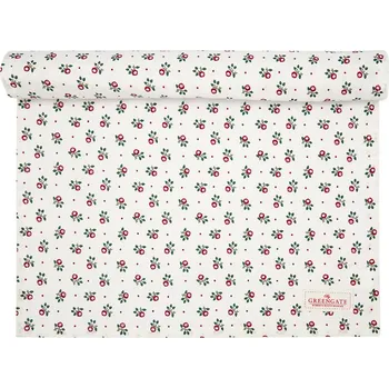 ubrus GreenGate Běhoun na stůl Abi White 45x140
