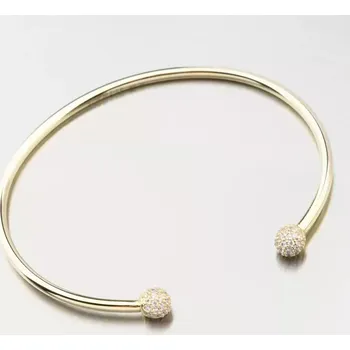 Náramek Dámský náramek žluté zlato 585 pevný GZF5777-ZL-ZIR