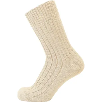 Pánské ponožky KNITVA Silné 100% bavlněné silné ponožky GITA béžová světlá 47