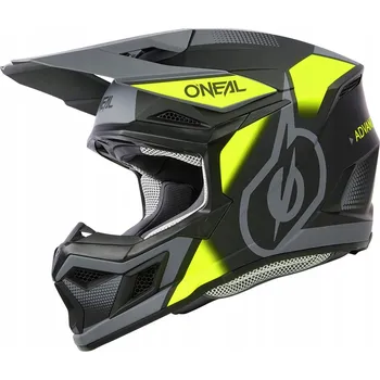 Helma na motorku Helma O'Neal 3SRS Vision černá/žlutá/šedá matná XS