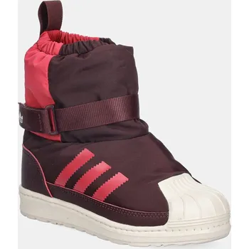 Chlapecká obuv Dětské zimní boty adidas Originals SUPERSTAR 360 WTR BOOT JR5804 burgundské 93X, EUR 28