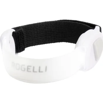 Moto kalhoty Bezpečnostní svítidlo Rogelli NEON LED ARMBAND s upevňovacím páskem na ruku, transparentní