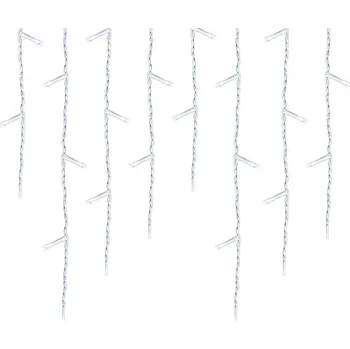 Vánoční dekorace Světelný rampouchový LED závěs ve 2 velikostech, studená bílá - 230 LED