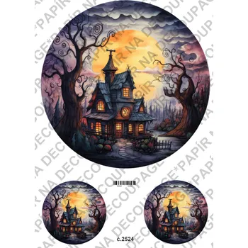 Umělecký papír Rýžový a soft papír na decoupage - Hallowen - KB2524 Materiál: Soft, Rozměr: A4