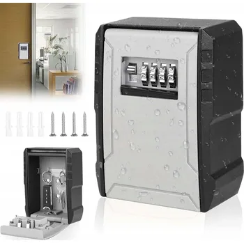 Trezor SEJF NA KLÍČE KÓD STĚNOVÝ PENÍZE SKRÝŠKA SCHRÁNKA KOVOVÝ VODĚODOLNÝ