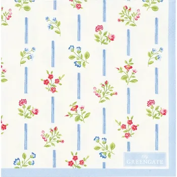 Papírový ubrousek GreenGate Papírový ubrousek Hannah White malý