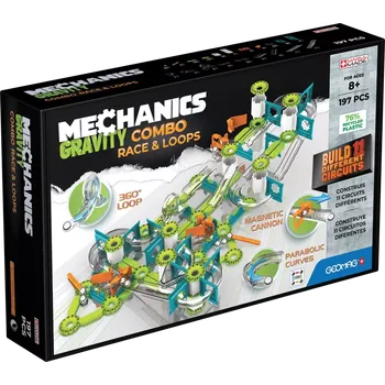 Stavebnice Geomag Geomag Mechanics Gravity Combo závodní set 197 dílků
