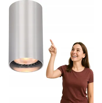 Stropní svítidlo přisazené Italux 10 W patice GU10 stříbrné