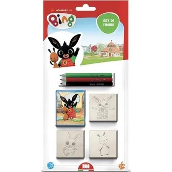 Dětské razítko Ozdobné RAZÍTKA Sada RAZÍTEK DĚTSKÉ Pečeti Bing - Razítka 3ks