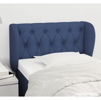 Čelo postele typu ušák modré 83x23x78/88 cm textil IM_3117460