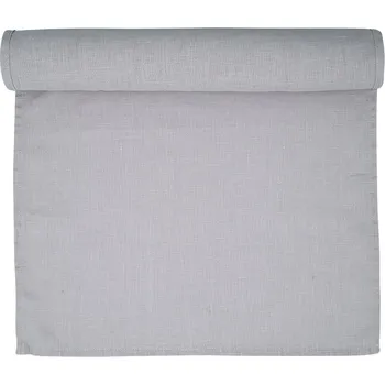 ubrus GreenGate Lněný běhoun světle šedý 140x45