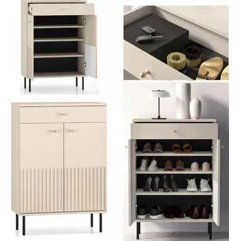 Botník Botník Konsimo 68 x 98 x 34 cm krémový