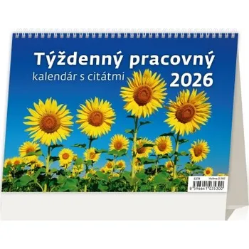 Kalendář Týždenný pracovný kalendár s citátmi slovenský stolní kalendář 2026 S370-26 Nižší cena pro více kusů!