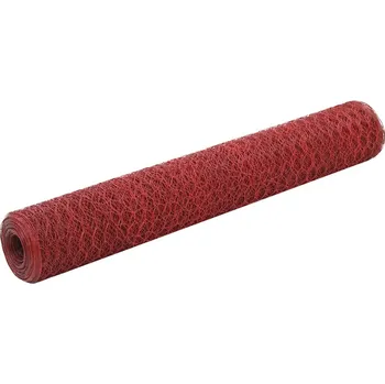 Pletivo OMAXI Pletivo ke kurníku ocel PVC vrstva 25 x 1 m červené 625001