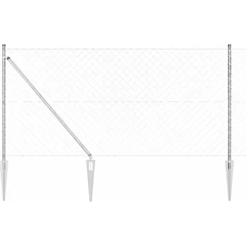 Plot Plotový sloupek. Stříbrná 10 x 1,2 m (síťka 60 x 60 mm) Ocel IM_3351214