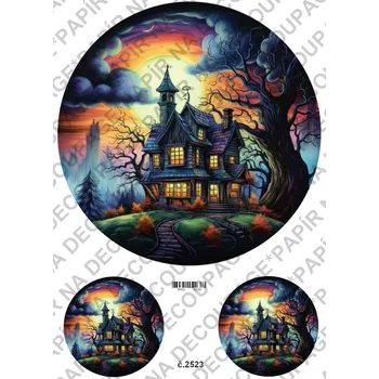 Umělecký papír Rýžový a soft papír na decoupage - Hallowen - KB2523 Materiál: Soft, Rozměr: A4