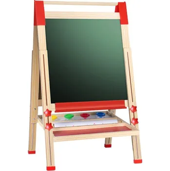 Dřevěná hračka Oboustranná dřevěná hrací tabule