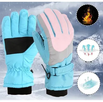 Rukavice Dětské zimní lyžařské rukavice sportovní teplé nepromokavé