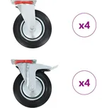 8 ks otočná kolečka 200 mm IM_278031