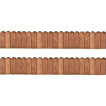 Zahradní obrubník Trávníkové lemy 2 ks 120 cm impregnované borové dřevo IM_3053644