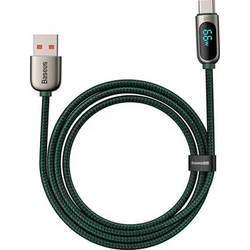 Datový kabel Kabel Baseus USB - USB-C 2 m zelený