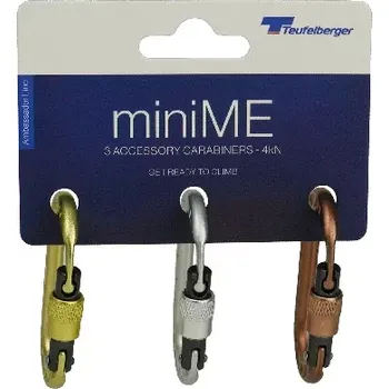 karabina Karabina TEUFELBERGER miniME SCREW 3Pack žlutá/šedá/hnědá