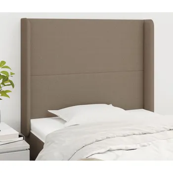 Čelo postele typu ušák taupe 93x16x118/128 cm textil IM_3119286
