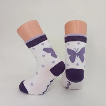 Trepon Dětské bavlněné ponožky MOTÝL Barva: bílá, Velikost: 19 - 21 (29 - 32)