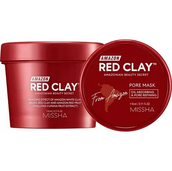 Pleťová maska Missha Čisticí maska s červeným jílem Amazon Red Clay™ (Pore Mask) 110 ml + 2 měsíce na vrácení zboží