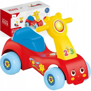 Odrážedlo INTERAKTIVNÍ HUDEBNÍ ODRÁŽEDLO CHODÍTKO SKÚTR ODRÁŽEDLO VÝUKA CHŮZE HUDEBNÍ