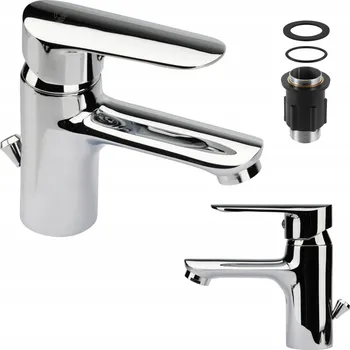 Vodovodní baterie Stojánková umyvadlová baterie Invena Esla, stříbrná