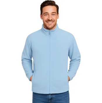 Zdravotnický oděv Zipperová fleecová mikina lékařská světle modrá (S)