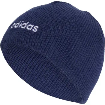 Čepice Dětské Zimní čepice ADIDAS K LINEAR BEANIE KB1929 – Tmavě modrá OSFT