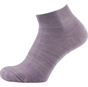 Pánské ponožky KNITVA Sportovní kotníčkové ponožky s melírem FITO - 5 párů melír světle fialová 41