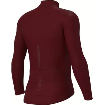 cyklistický dres ALÉ Cyklistický dres s dlouhým rukávem zimní - FONDO 3.0 - červená 3XL