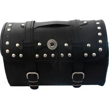 Zavazadlo na motocykl KOŽENÝ KUFR 40CM CVOČKY BROŽ MOTO CUSTOM