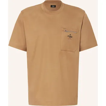 Pánská móda Fendi Pánské Tričko, hnědá, L