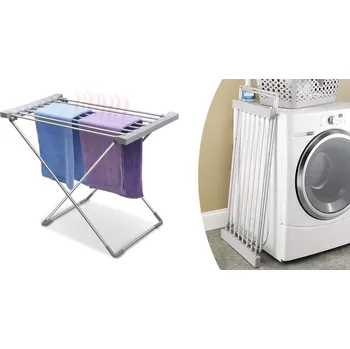 Sušák na prádlo Elektrický sušák na prádlo 120 W, s 8 sušícími tyčemi