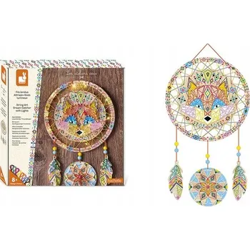 kreativní sada Kreativní sada Przeplatanka 3D Svítící lapač snů , pro děti od 8 let, Janod