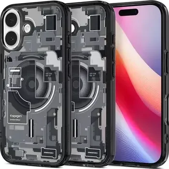Pouzdro na mobilní telefon Spigen Ultra Hybrid MagSafe ochranný kryt pro Apple iPhone 17 zero one black (ACS10387)