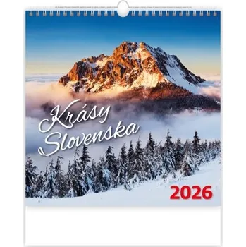 Kalendář Krásy Slovenska slovenský nástěnný kalendář 2026 N310-26 Nižší cena pro více kusů!