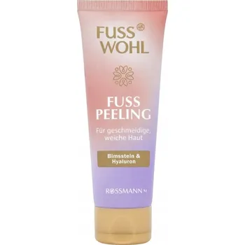 Péče o nohy FUSSWOHL Peeling na na nohy s pemzou a kyselinou hyaluronovou 75 ml