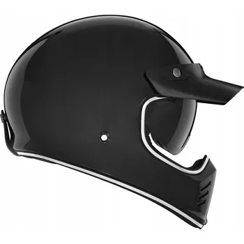 Helma na motorku NOX PREMIUM INTEGRÁLNÍ PŘILBA SEVENTY II SOLID, ČERNÁ LESKLÁ