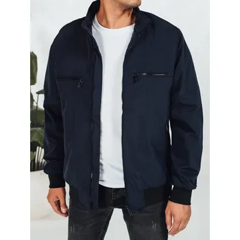 Pánský bomber Tmavě modrý pánský bomber se zipy TX5034 Velikost: 2XL