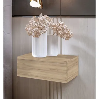 Noční stolek MAXMAX LOFT Dub Craft Zlatý