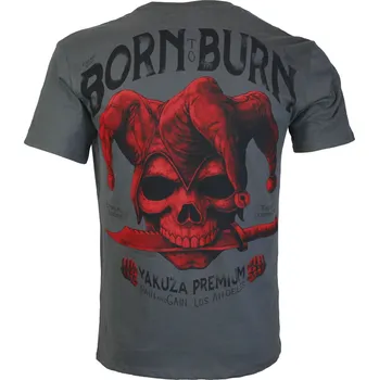 Pánské oblečení Pánské triko Yakuza Premium 3910 dark grey velikost: M