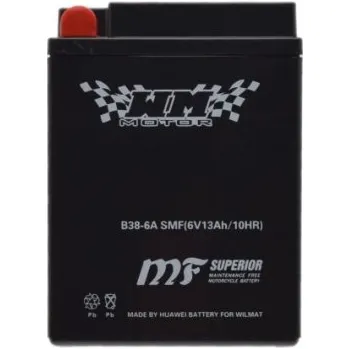 Motor pro motocykl Motobaterie WM 6V/13Ah - B38-6A SMF JAWA, ČZ