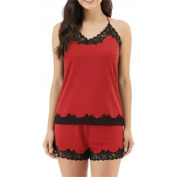 Dámské noční prádlo Eldar dámské pyžamo viskóza červené velikost M