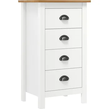 Příborník do zásuvky Příborník Hill bílý 46 x 35 x 80 cm masivní borové dřevo IM_288914