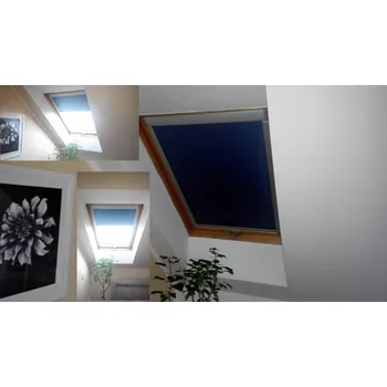 Roleta Roleta LITE pro střešní okna VELUX 304 kategorie látek: zatemňující Black Out, ODSTÍN RÁMU: STŘÍBRNÝ 8919/ZAT/ST